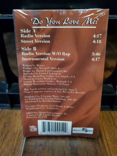 Benito "Do You Love Me?" Cassette Tape SEALED, feat: Suga T (The Click) - Picture 2 of 2