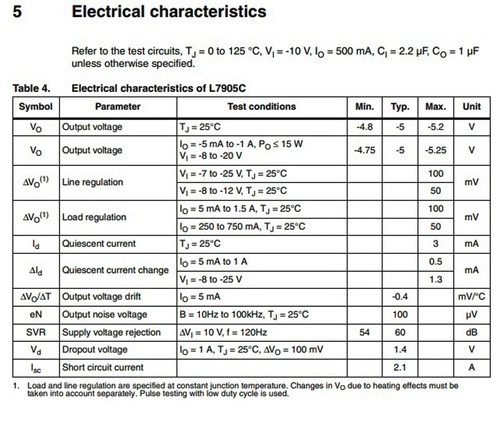 5 Stück Spannungsregler IC L7905CV Vo = -5V 1A TO-220 * 7905 ST - Bild 3 von 3