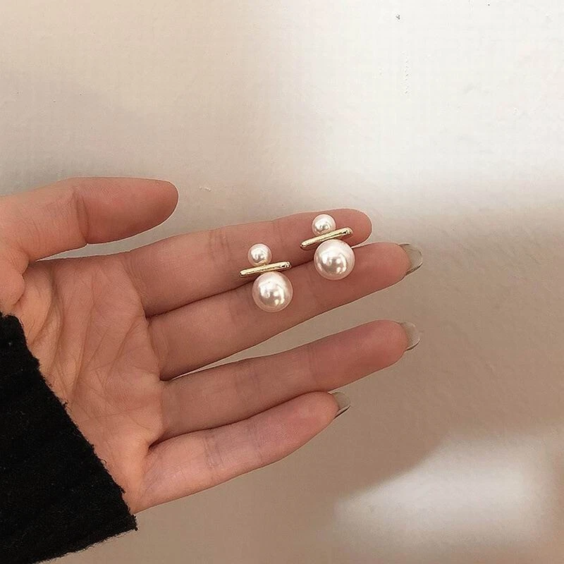 New look pearl earrings clearance