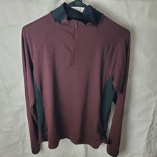 REI Co-op Pullover Women's L Red Active Pursuits 1/4 Zip Outdoor Stretch