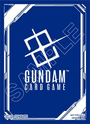 Blue Gundam Logo Official Sleeves - 10 Count Resource - Gundam TCG Card Game