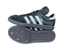Adidas Samba Classic Indoor Soccer Shoes Black White Dark Gum Men's Size 6.5
