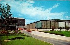Vintage 1960 Corning Glass Center Postcard Corning NY Scenic View