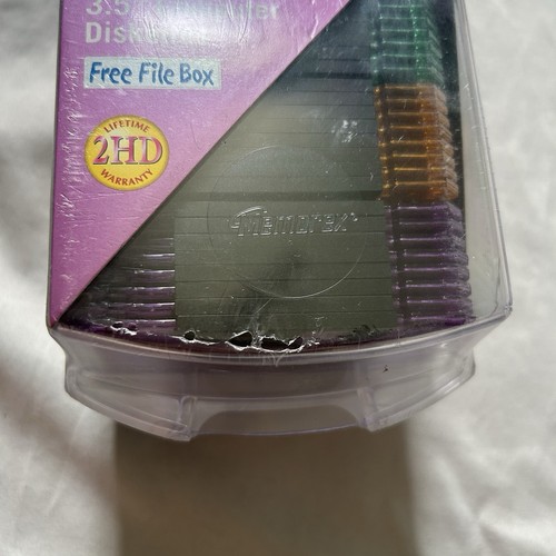 NEW 40 Memorex Cool Disk 3.5 Inch PC Formatted High Density Floppy Disks In Box - Afbeelding 6 van 7