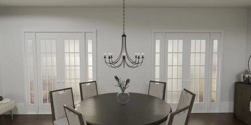 Quoizel MRN5030 Mirren 9 Light 30"W Taper Candle Style Chandelier - Bronze - Picture 3 of 9