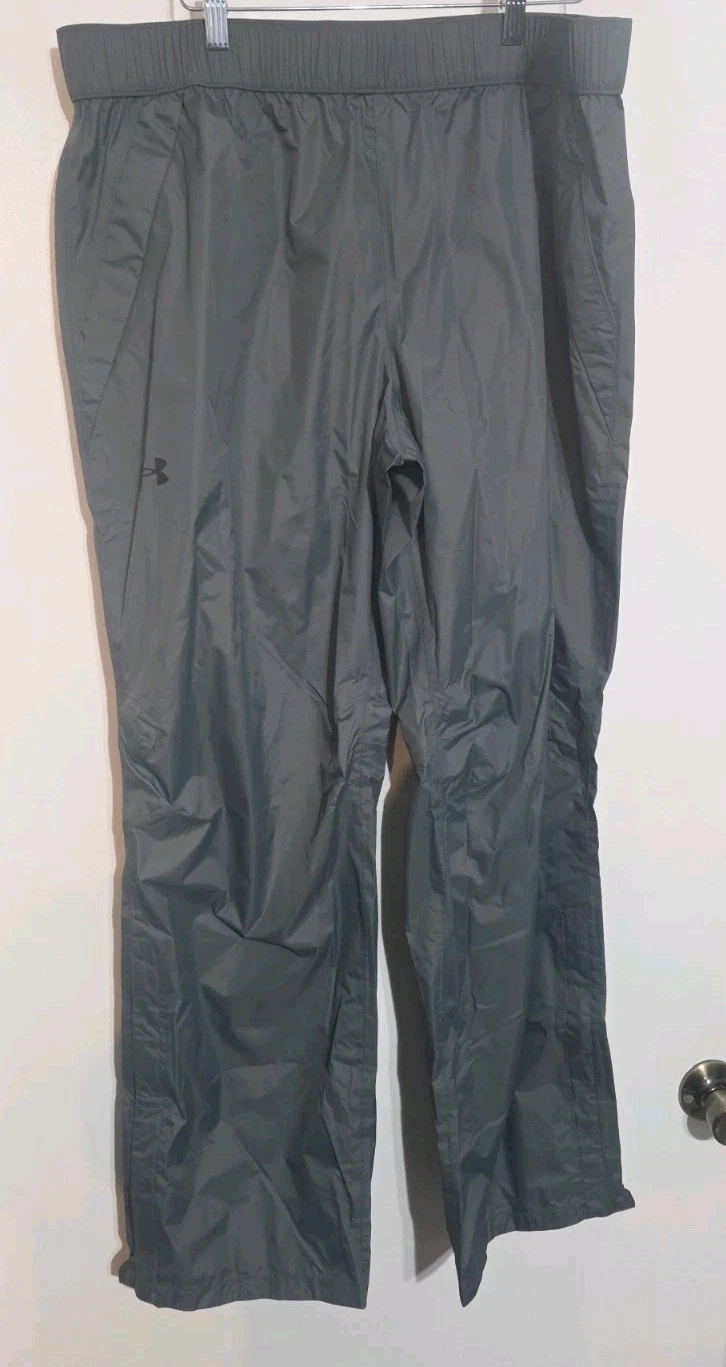 Under Armour Stormproof Cloudstrike Rain Pants Gray Men Size XL NWT