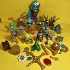 Treasure X 12 Plus Action Figure Lot Dragons Monster Gold Fire Ice Accessories