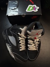 Size 10 - Air Jordan 5 Retro Black Metallic Reimagined HF3975 001, Original Box