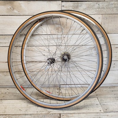 1970s Sunshine Pro Am Black Low Flange 27'' Wheelset Super Champion Rims 5 Sp