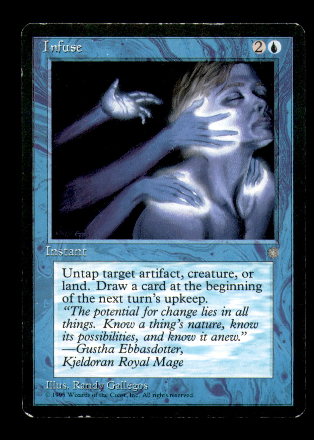 Infuse Common Ice Age Magic: The Gathering Moderately Played