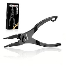 4.5 Inch Long Nose Slip Joint Pliers, High-Toughness Alloy Steel Black