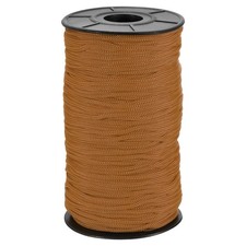 Polyester Macrame Cord 3mm x 131 Yards Crochet Braided Rope Yarn Light Brown