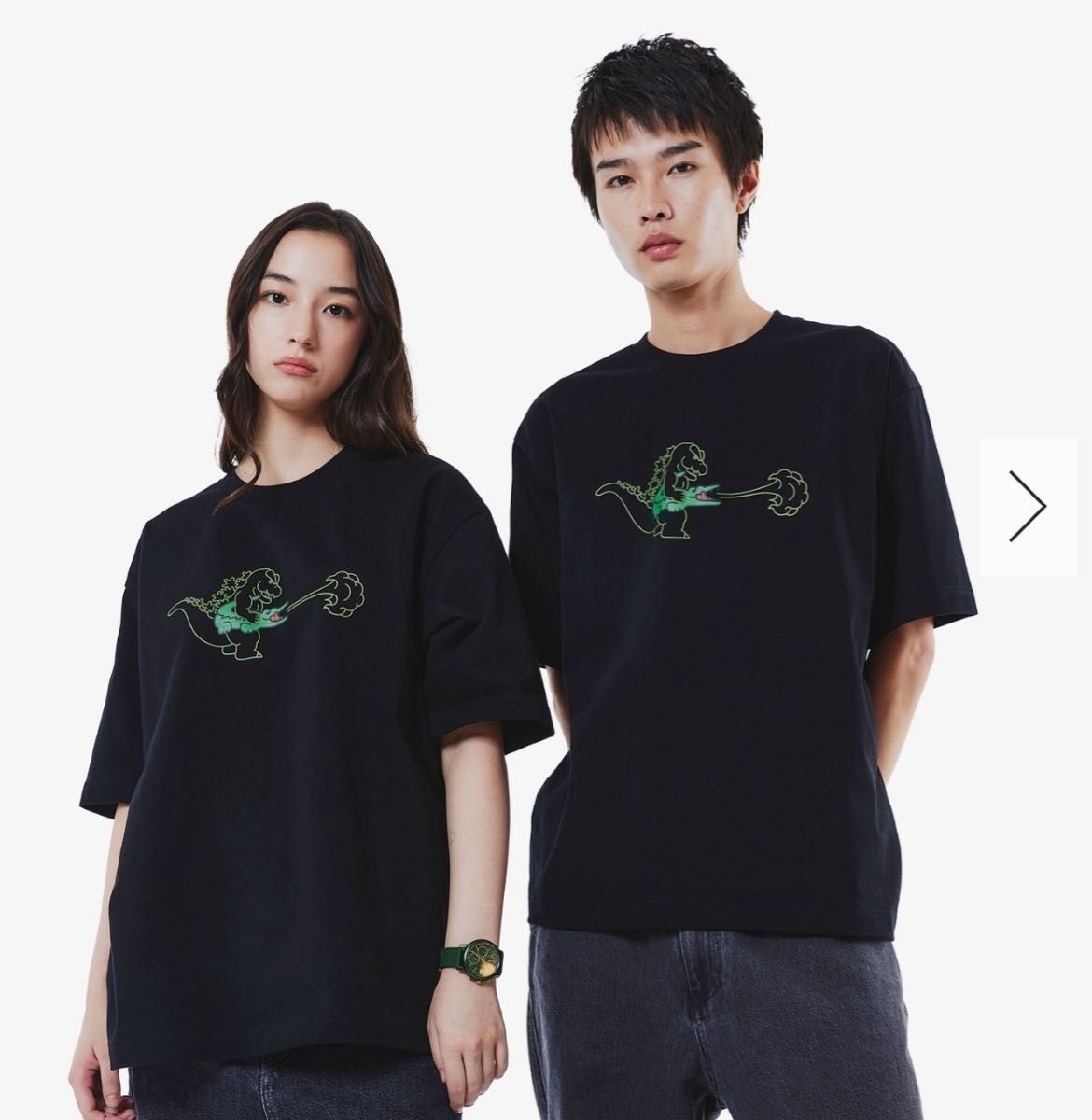 LACOSTE GODZILLA 黒 ゴジラTシャツ ② Godzilla/ Lacoste T-Shirt My Lacoste Art Program Vol.9 Japan