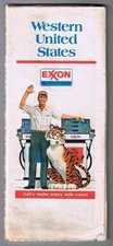 Western United States Exxon Road Map 1977