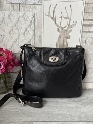 FOSSIL MARLOW Umhängetasche Schultertasche schwarz Leder