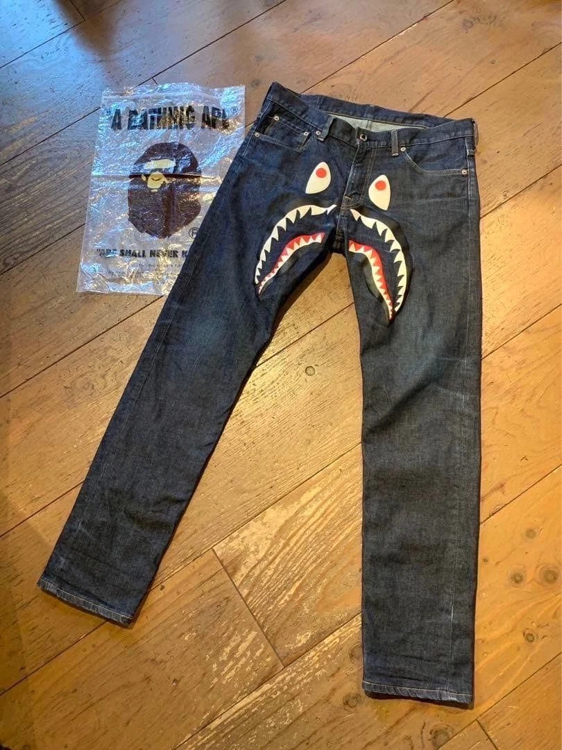 A Bathing Ape Cotton Blue Jeans for Men for sale | eBay