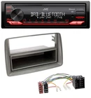JVC Bluetooth USB DAB MP3 Autoradio für Fiat Panda (169 2003-2012) grau