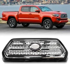 For 2016-2023 Toyota Tacoma Front Bumper Grille Assembly Chrome Molding