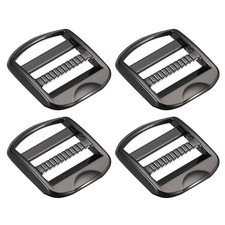 Metal Ladder Buckle Slider, 4pcs 19mm 3/4" Inner Width, Gun-black