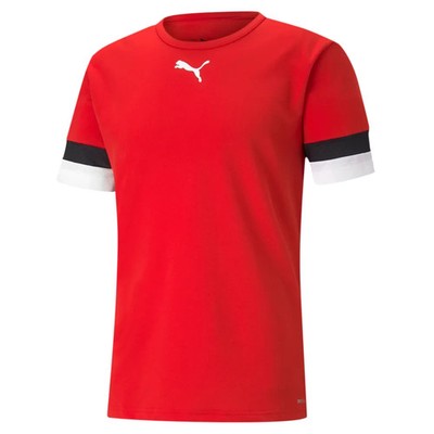 Puma TeamRISE Herren T-Shirt DryCELL Crew Sport Gym Fußball Oberteil Tee rot S-3XL