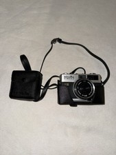 Vintage Minolta Hi-Matic F 35mm Rangefinder Camera Rokkor 38mm f/2.7 Flash Case
