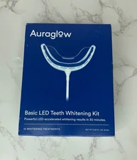 Auraglow Basic LED Teeth Whitening Kit - 12 Whitening Treatments