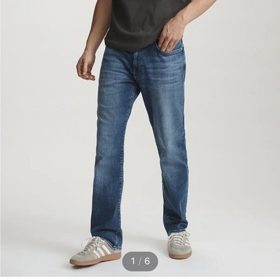 Mavi Jake Slim Leg Jeans Mens 34x34 Mid Brooklyn Blue Denim NWT