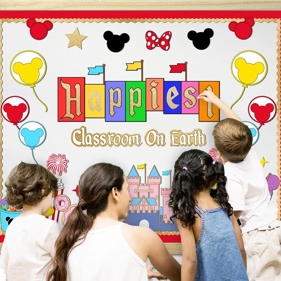 Magical Mouse Classroom Bulletin Board Decoration Happiest Class room on Eart... - Image 4 of 4