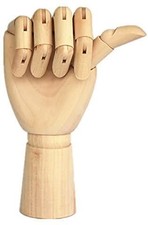 Wood Artist Drawing Manikin Articulated Mannequin with Wooden Flexible Finger...