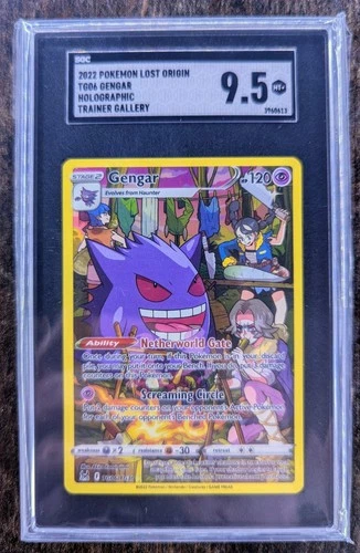 2022 Pokémon Lost Origin TG06/TG30 Gengar HoloTrainer Gallery Mint SGC 9.5