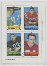 1969 Topps Mini-Cards (4-in-1) Charlie King Bob Cappadona Ben Davidson 14pi