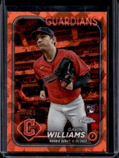 2024 Topps Chrome Update Sapphire Gavin Williams RC Orange Refractor #/25