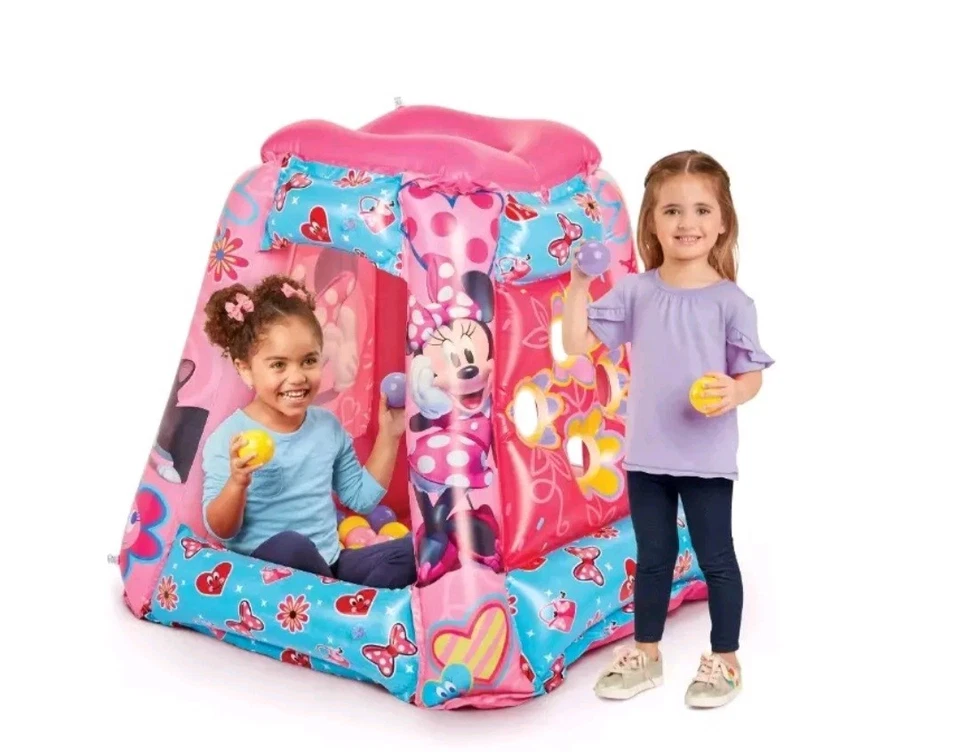 Minnie Mouse inflable para niños Ball Pit Playland con 20 bolas flexibles suaves Foto 3 de 4