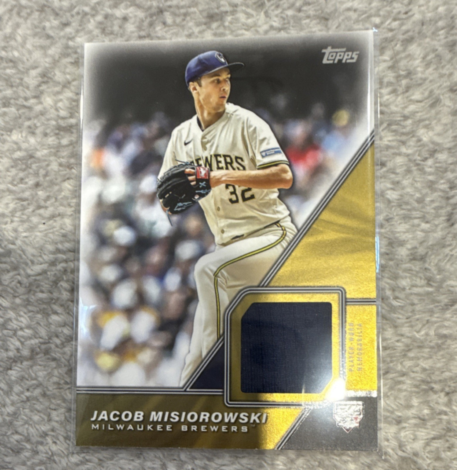 Topps 2026 Major League Material Relic Jacob Misiorowski Brewers MLM-JMI