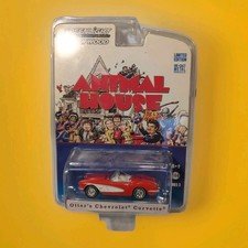 Greenlight 1/64 Scale Animal House Otter's 1959 Corvette Red/Wht Ltd Ed NIB