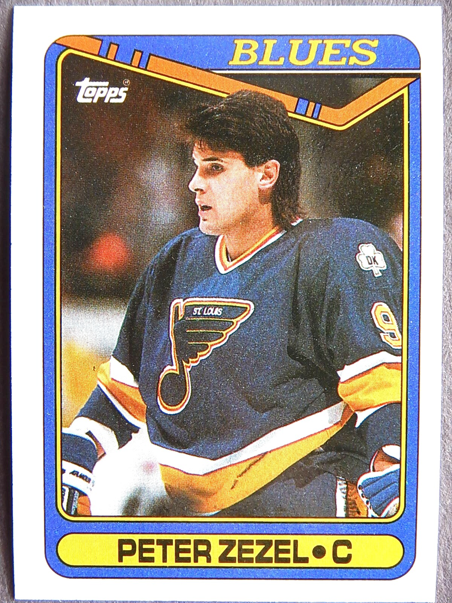 Peter Zezel #15 Topps 1990 Hockey Card (St Louis Blues) | eBay