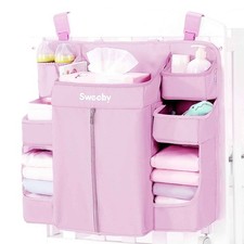 Diaper Organizer for Changing Table and Crib - Nursery Diaper Stacker Hanging...