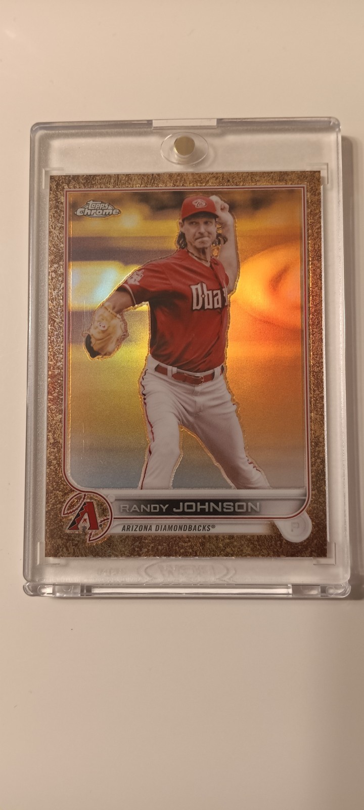 2022 Topps Chrome Gilded Randy Johnson Diamondbacks 33 Gold Refractor Rare 17/99