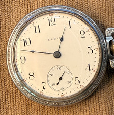 1907 Elgin National Watch Co Grade 291 - 16s Open Face Pocket Watch - Running
