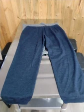 Loro Piana Horsey Joggers Pants Men Size Large Blue 100% Cotton Drawstring Italy