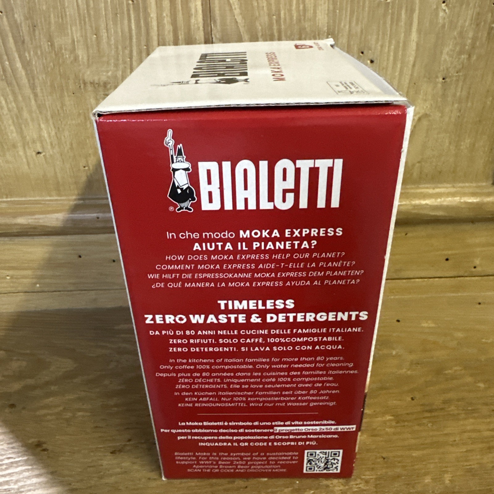 Bialetti Moka Express 6-Cup Stovetop Coffee Espresso Maker 275-06 -Made In Italy