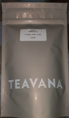    NEW! 8 Oz TEAVANA PURIFY WELLNESS LOOSE LEAF HERBAL SEALED TEA BAG!   