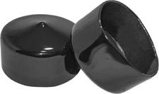 Prescott Plastics 2-Inch (50Mm) round Rubber Plugs, Flexible Black End Caps for 