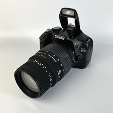 Canon EOS 550D DSLR Camera With Sigma 70-300mm Lens Tested Working #234