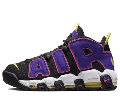 Nike Air More Uptempo 96 Court  Black Purple DZ5187-001 Men Size 9.5