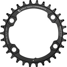 Wolf Tooth 96 BCD Chainring - 38t, 96 Asymmetric BCD, 4-Bolt, Drop-Stop, For Com