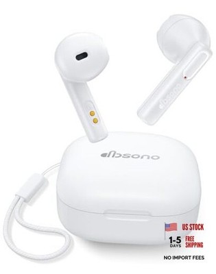 True Wireless Earbuds Bluetooth Headphones: Ultra-Lightweight Bluetooth White