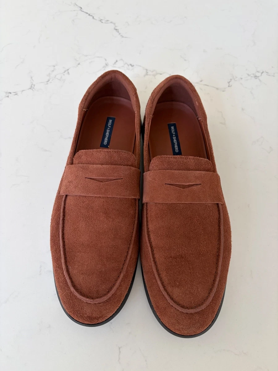 Wolf & Shepherd Coast Brown suede loafers Size 13 NIB | eBay