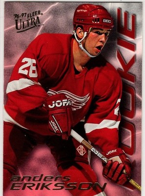 1997 Fleer/SkyBox Hockey Anders Eriksson No. 6 Detroit Red Wings