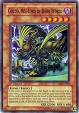 Goldd, Wu-Lord of Dark World - EEN-EN024 - Super Rare - 1st Edition HP Yugioh Bo